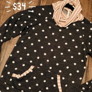 Adorable polka dot sweater